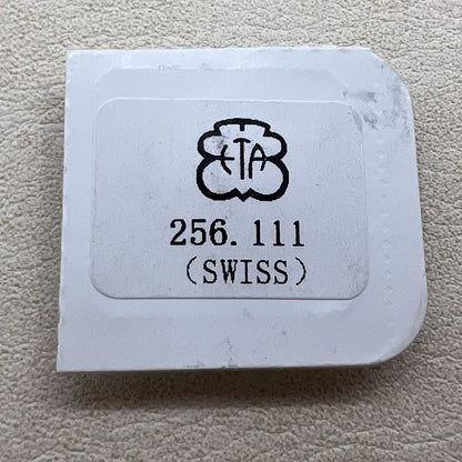 Wei�e Datumscheibe mit Datum bei 6 Uhr f�r ETA Kaliber 256.111 von Swiss, pr�zises Uhrwerkzubeh�r