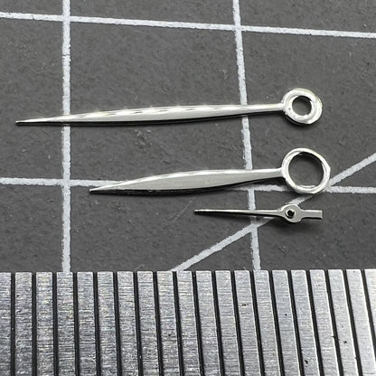 Silver 17mm long watch hands for ST3600 ST3620 ETA6497 6498 mechanical movements.