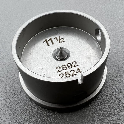 Watch accessory: Size 11-1/2 Ligne Eta 2892/2824 movement holder with center screw for precise watch repair and assembly.