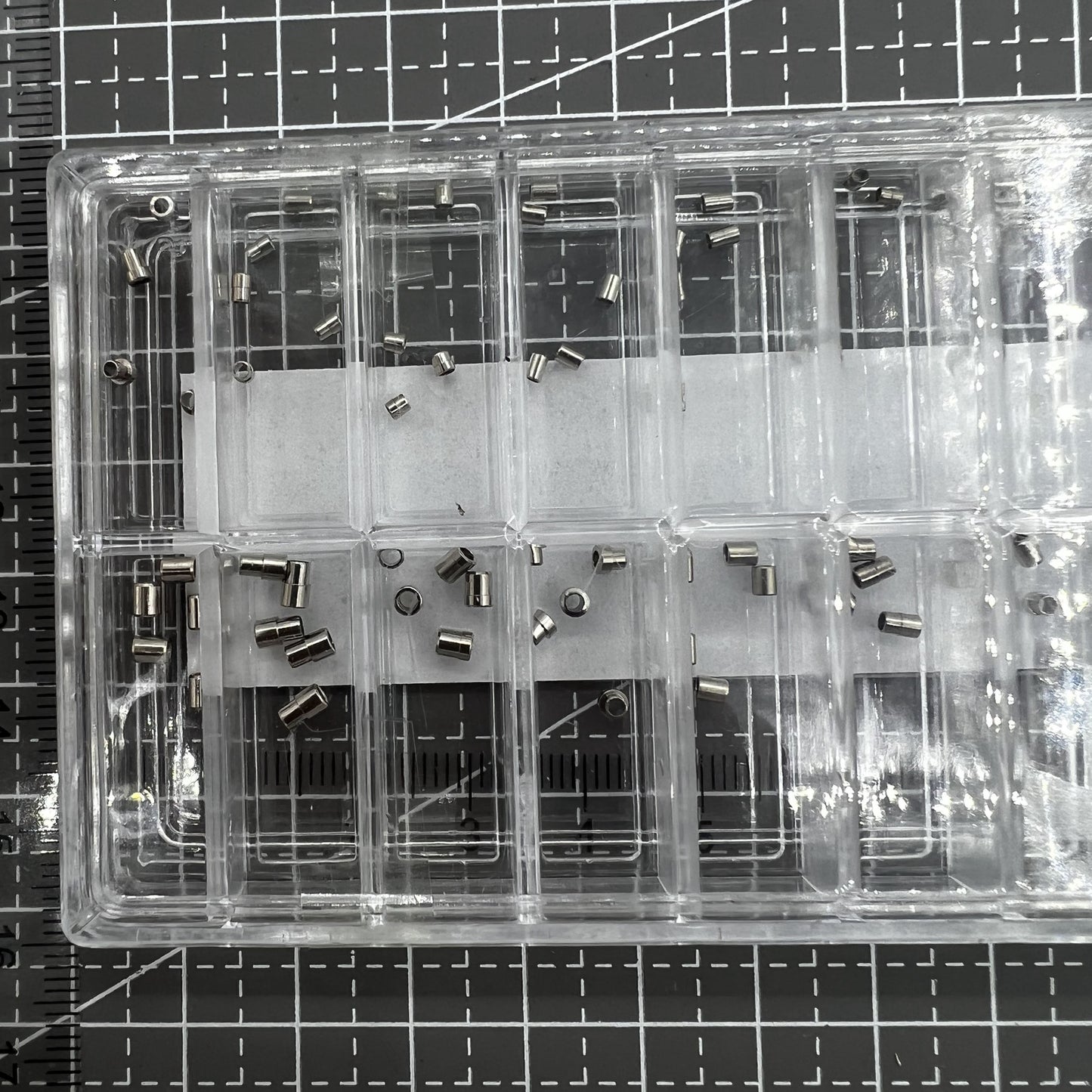 90er Set Uhrenkrone Rohr Messing 18 Größen Formen 1 oder 2 Stufen 628BCT