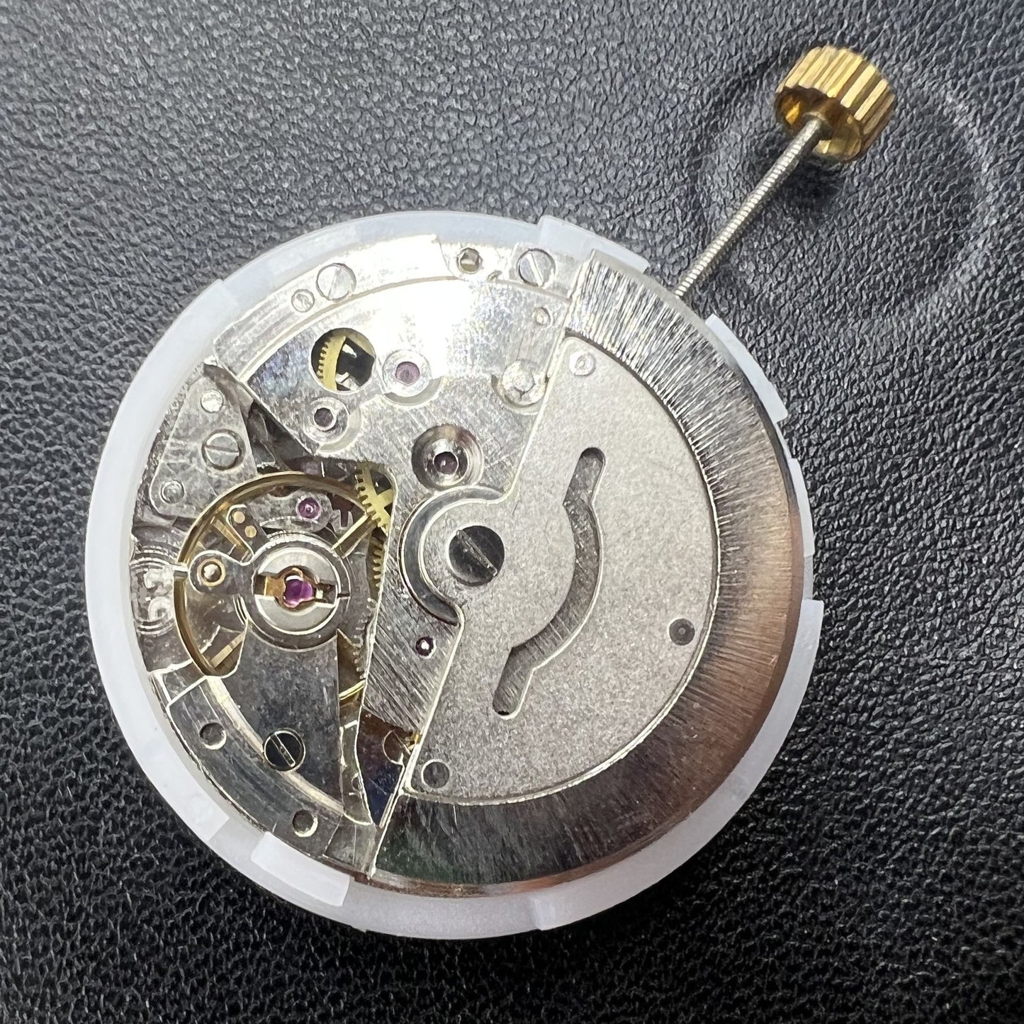 MINGZHU 8205 2813 automatik mechanisches Uhrwerk mit silberfarbener Datums- und Tagesanzeige for Uhrenzubeh�r