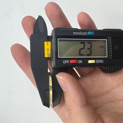 Golden Line Wave carved rotor oscillating weight, designed for Miyota NH35 NH36 watch movements.