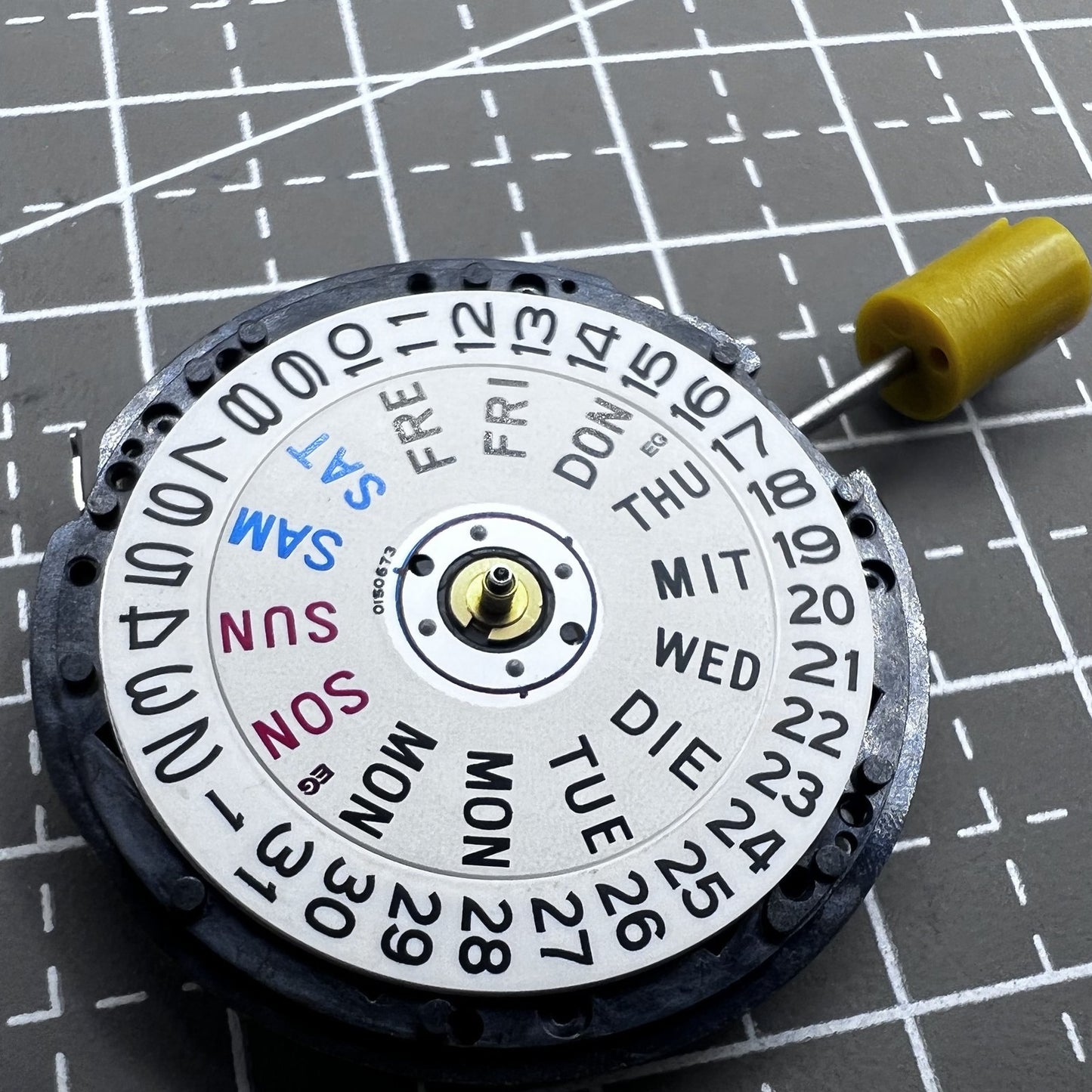 Ersatzquarzwerk Seiko 5M83A aus Japan