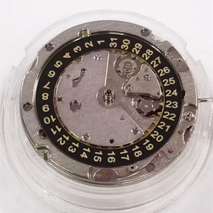 Seagull ST2552 automatic watch movement with date at 3 o'clock, precise mechanical design.