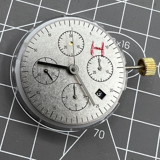 Black Dandong 7753 automatic watch with small second at 9 o'clock, elegant mechanical movement accessory