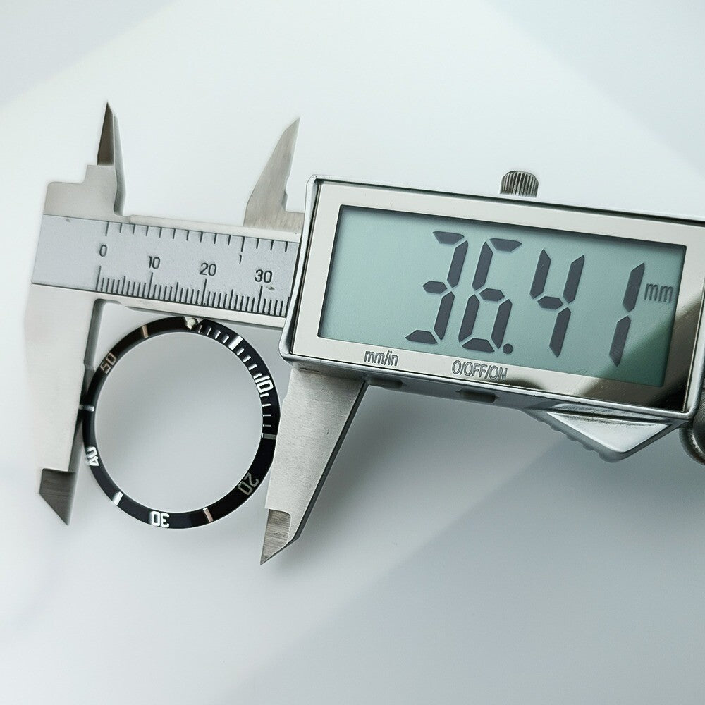 Aluminiumlegierung Vintage Leuchtend Grüner Uhrenrand 36 5 x 30 8 mm Schräg