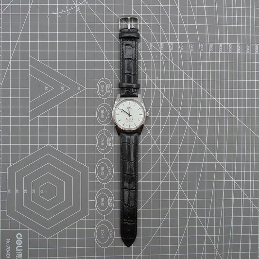 Shanghai Factory 37mm 7120 men's manual mechanical watch with shock-resistant design and classic style.