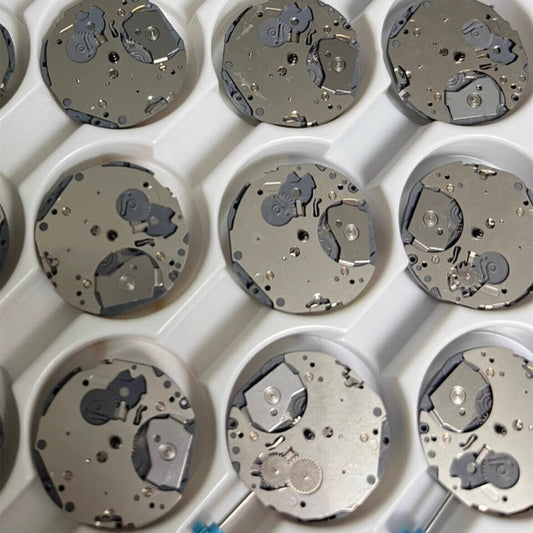 1. Miyota 6P25 quartz watch movements, wholesale pack of 3 pieces, precise timekeeping parts.  