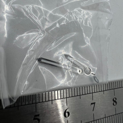 Silver arrow-shaped watch hands with green lume, compatible with ST3600, ETA6497 movements.