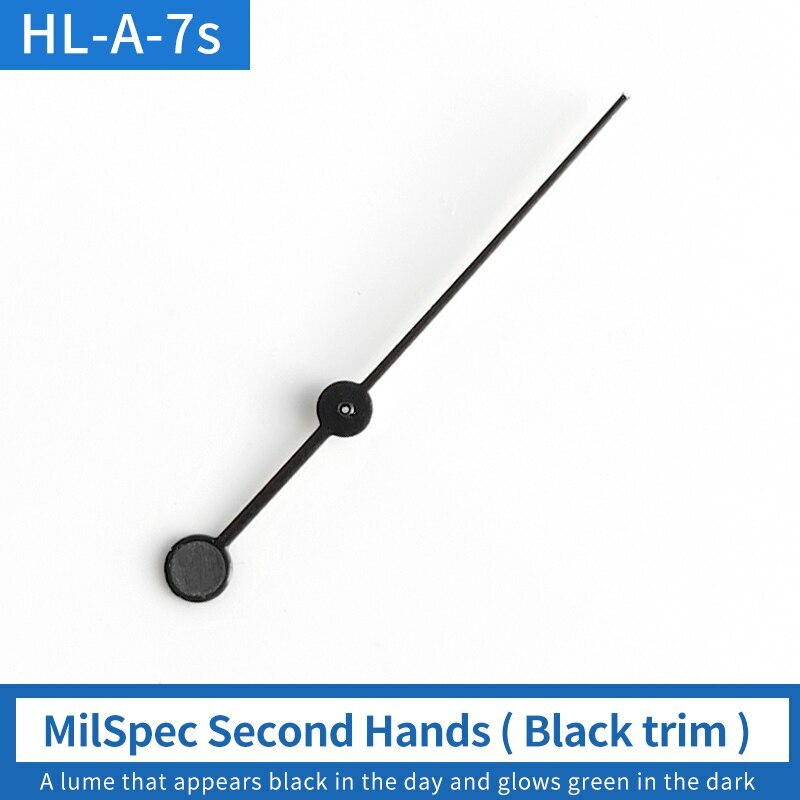 Green luminous second hand for SKX007 watch, compatible with 7S36, 4R36, NH36 movements.