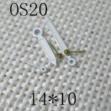 14x10mm White Trim Green Lume Watch Hands for Miyota OS20 0S20 Movement