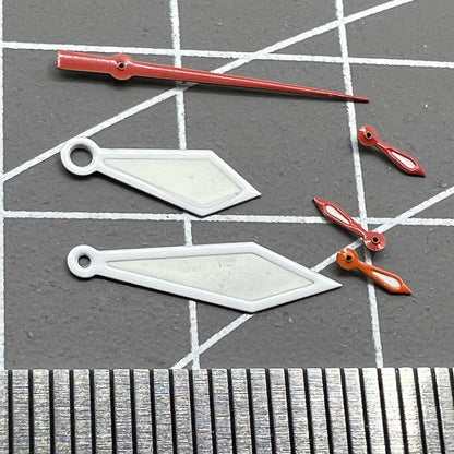 2 Sets/Pack Green Lume White Trim Watch Hands for Miyota OS10 0S10 Movement