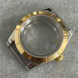 39MM Transparent Bottom Watch Case Sapphire Glass Watch Case for NH35/NH36/4R