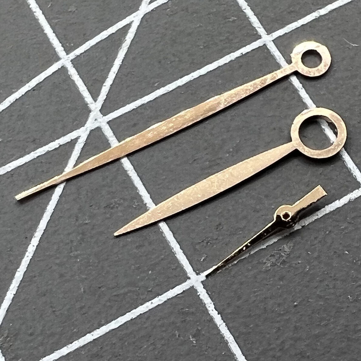 NO Lume watch hands designed for ST3600/ST3620 and ETA6497/6498 movements, precision fit.