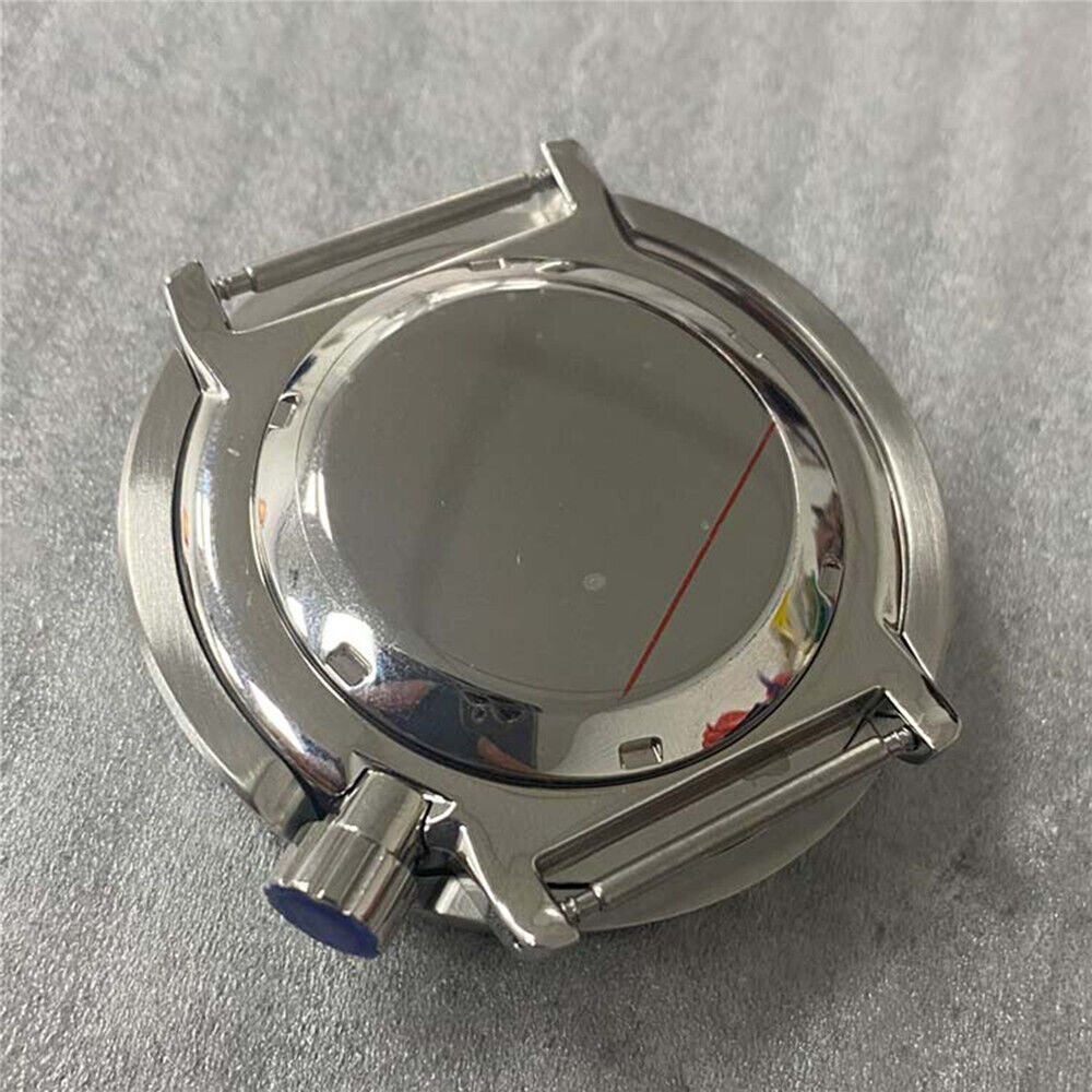 45MM stainless steel watch case with mineral glass, inner ring, for NH35/NH36 movements.