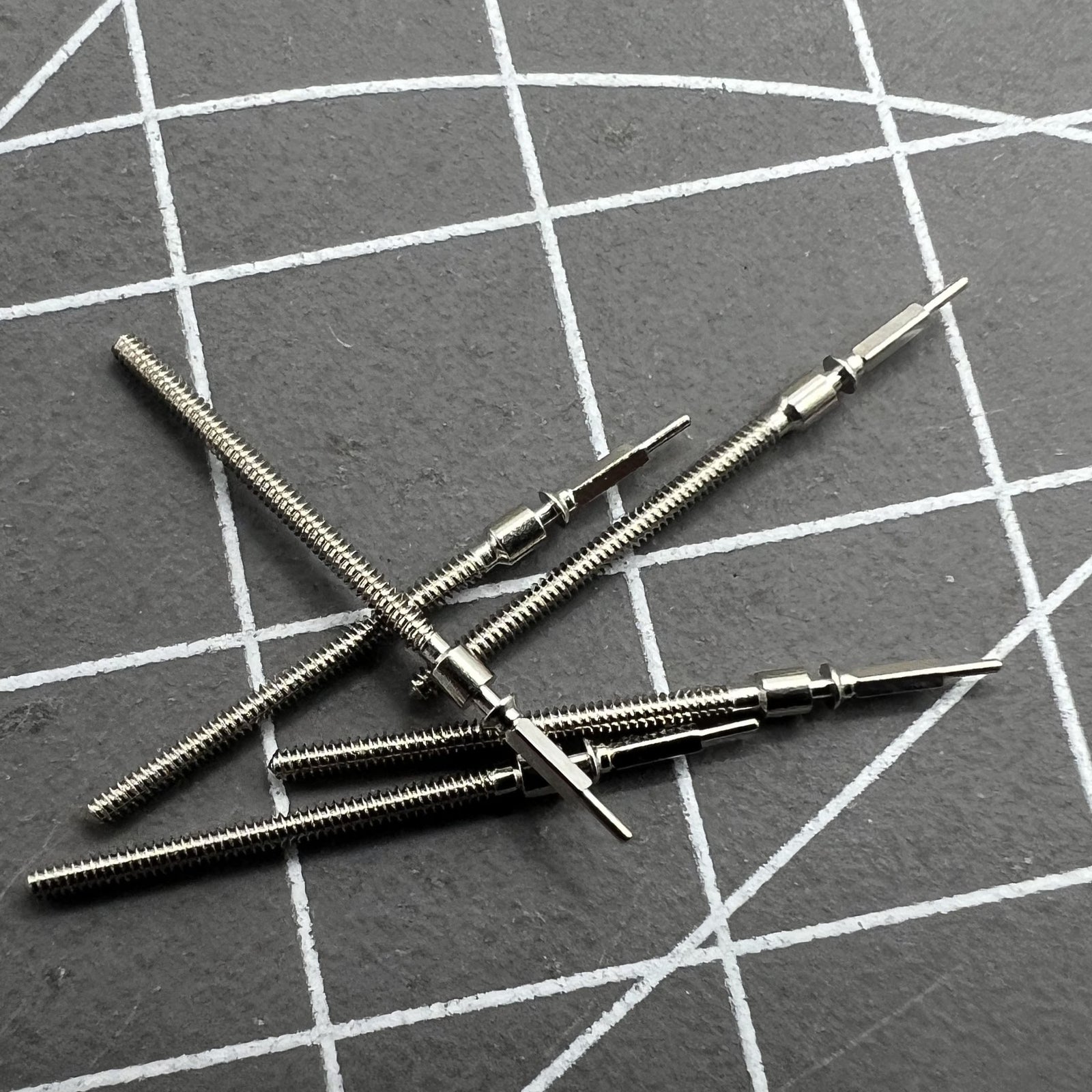 Generic watch winding stem for Seagull ST6 movement, compatible with lady and men watches.