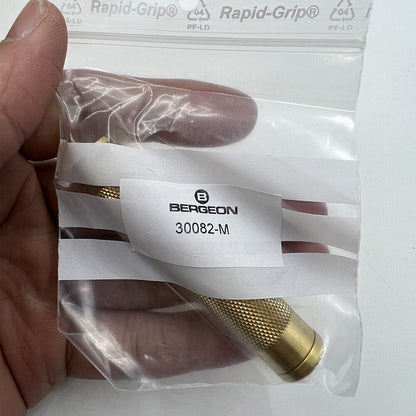 Bergeon 30082-M mainspring winder handle, right-handed watch repair tool for precise spring winding.