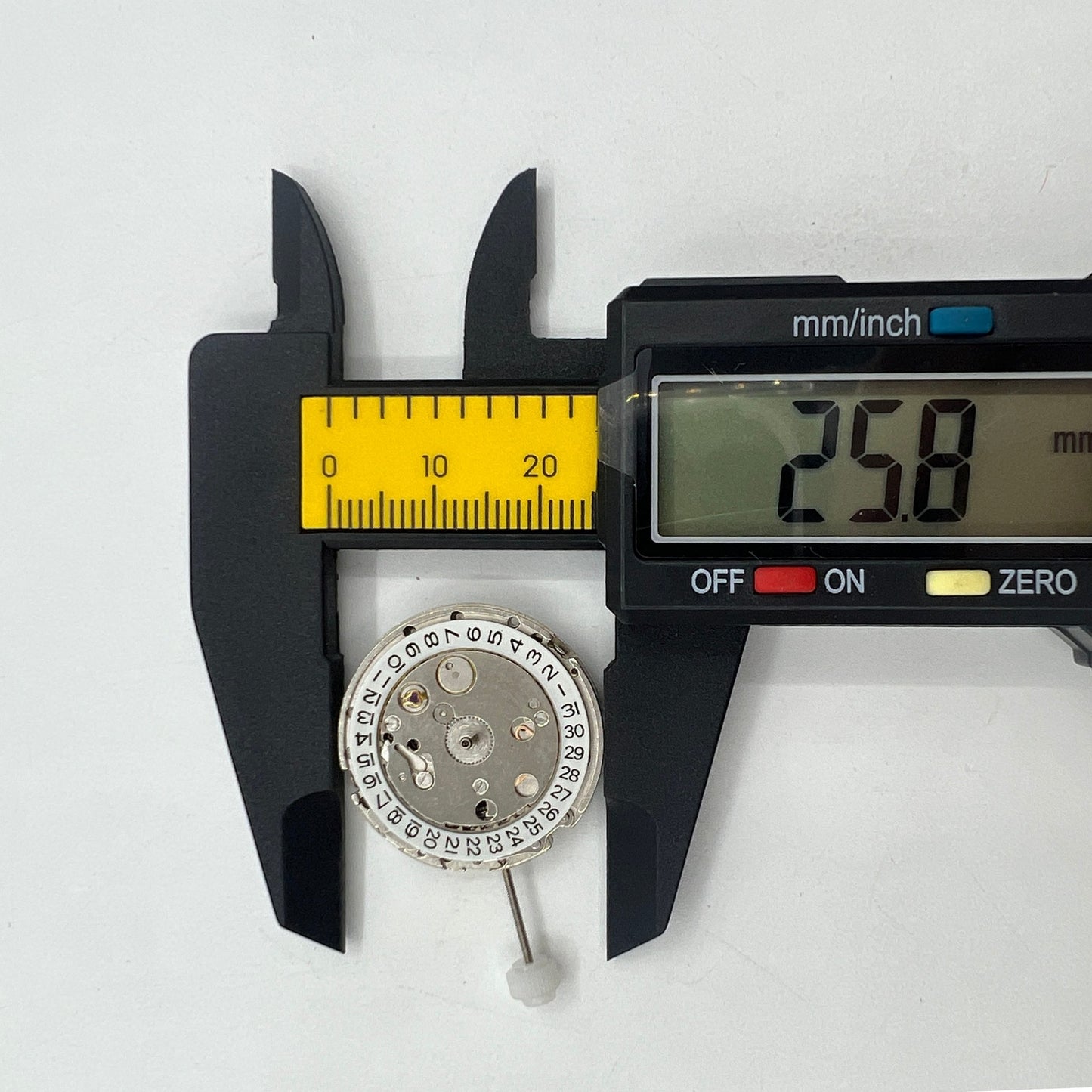 2813 mechanical watch movement by China Precision with single calendar date display at 3 o'clock