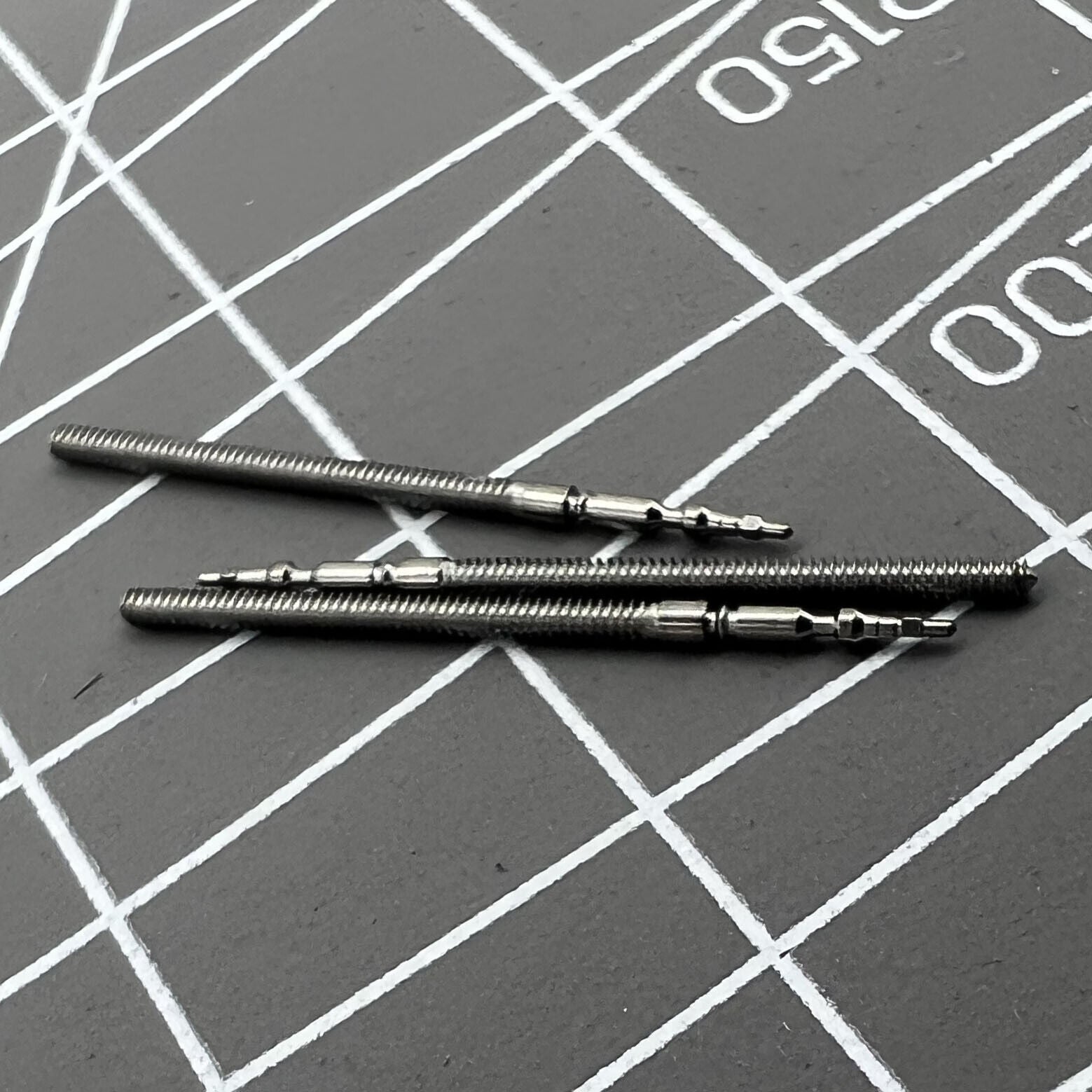 Set of 5 generic watch winding stems compatible with Miyota GL20 GL30 movements for precise time adjustments.