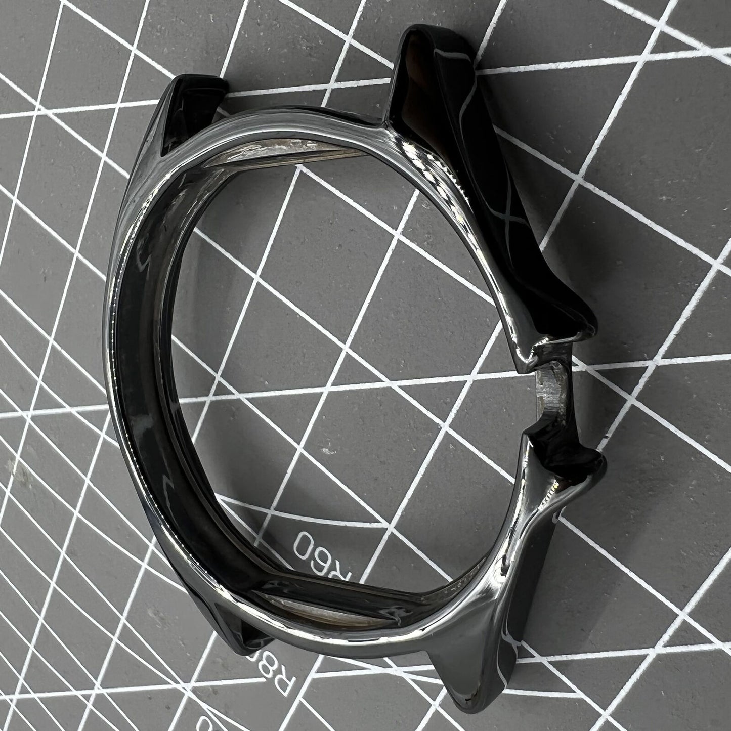 Black ceramic watch case replacement for men's Chanel J12 watch, durable and sleek accessory.