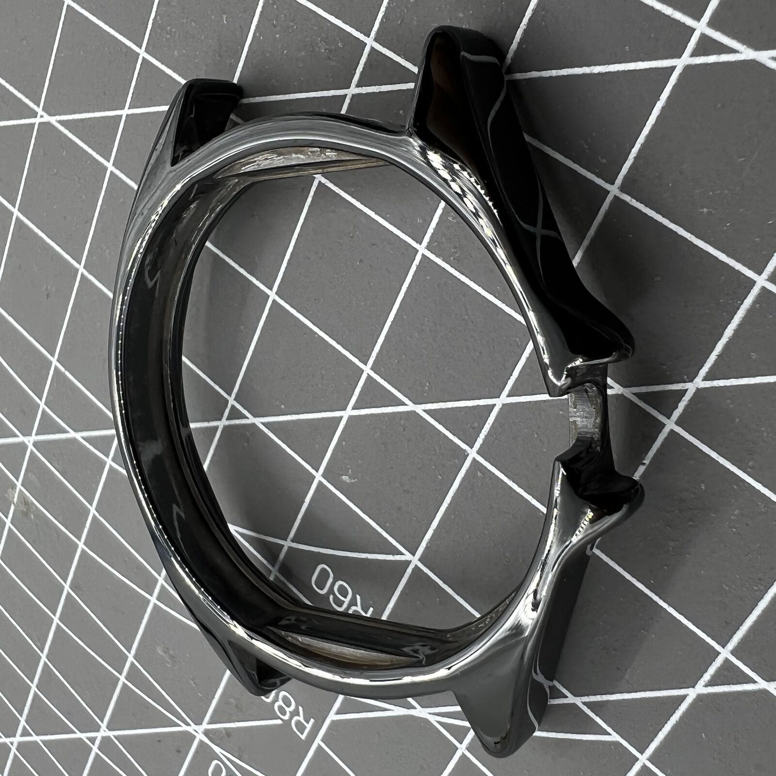 Black ceramic watch case replacement for men's Chanel J12 watch, durable and sleek accessory.