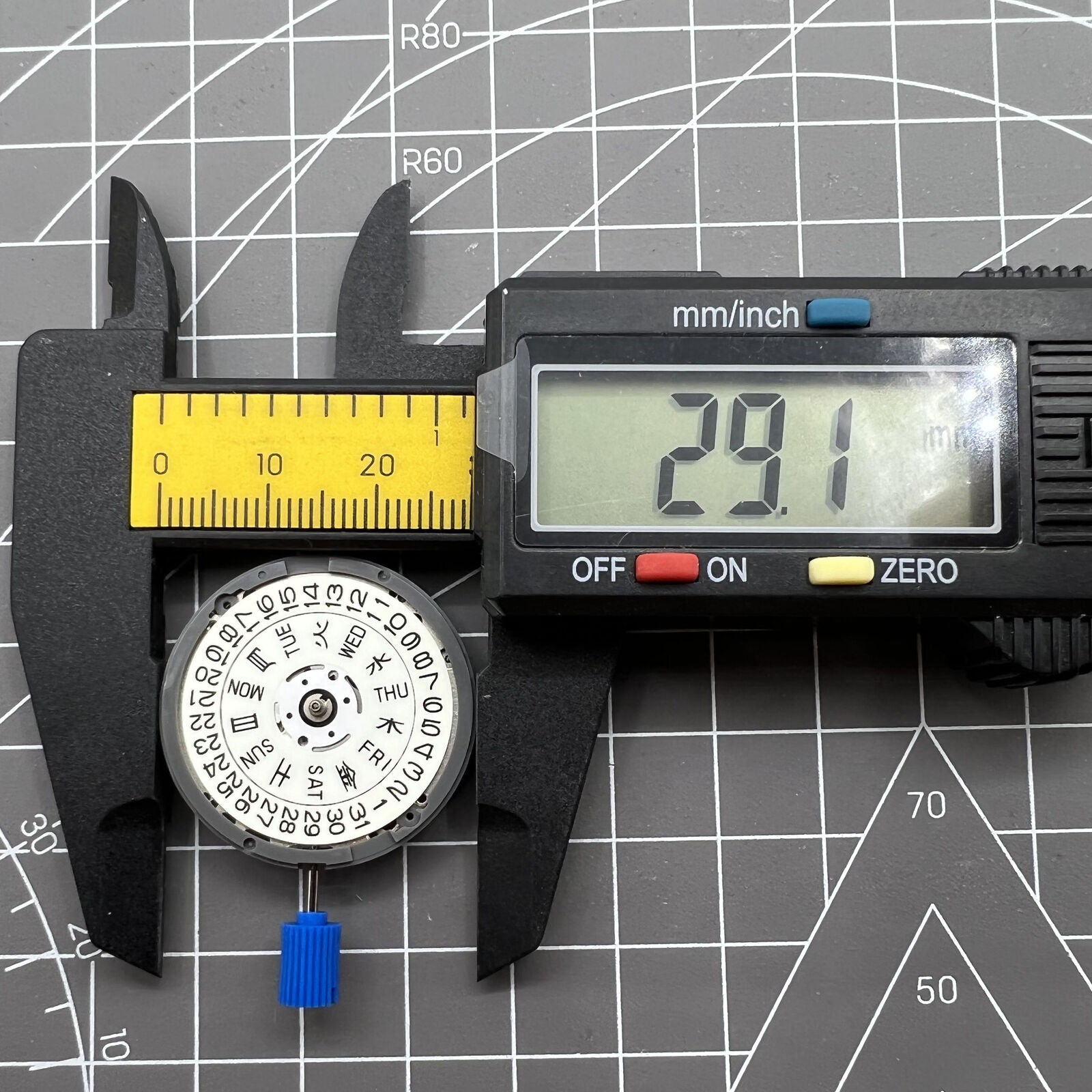 Japan NH36A watch movement with white dial and green lume, 3/3.8 crown, optimized for accuracy and durability.