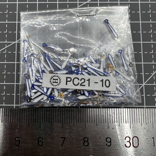 Lot de 100 aiguilles de montre de 10 mm de couleur aléatoire pour mouvement à quartz Hattori Epson PC21
