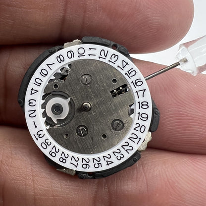 6EC1 quartz watch movement with date display at 3 o?clock, Japan-made for accurate repairs.