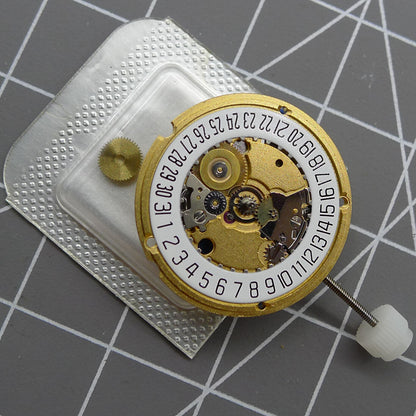 Swiss ETA 956.412 quartz watch movement with date at 6, 3 hands, precision Swiss-made ETA accessory.