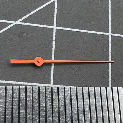 Diving orange small second hand for NH35A/NH36A movements, compatible with SKX007/SRP777 watches.