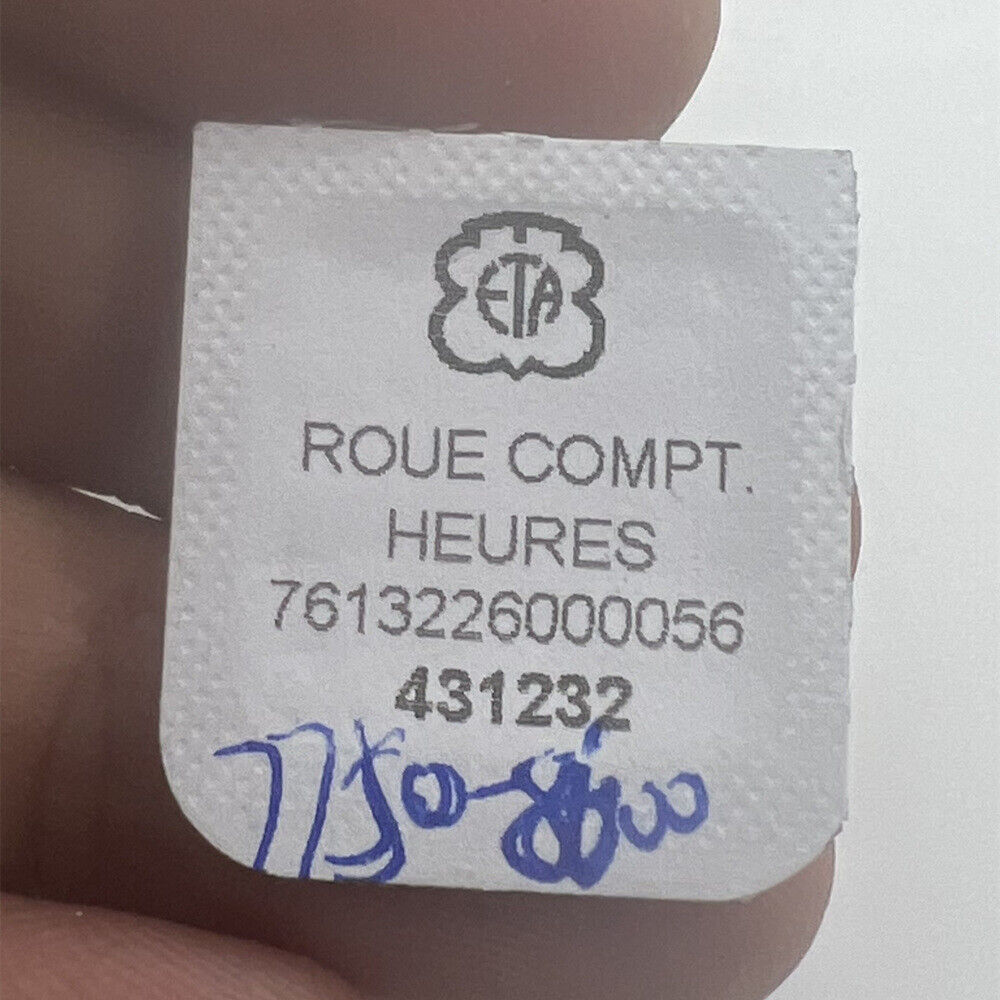 Movement Watch Part ETA 7750 hour counting wheel, model 8600, precision spare part for watch repair.