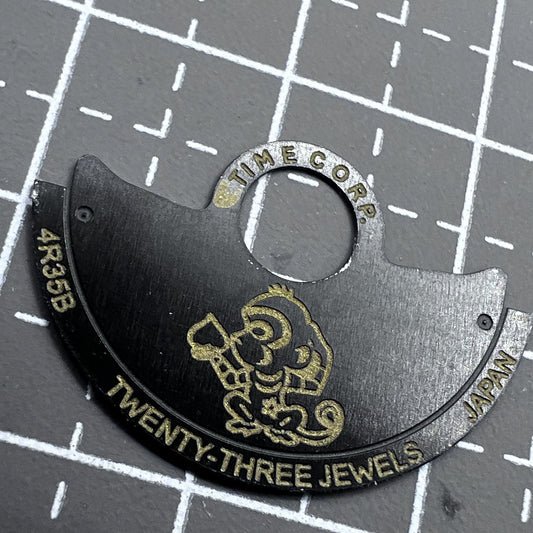 2 PIECES Monkey~China Zodiac Black Rotor Oscillating Weight for NH35 NH36 4R35