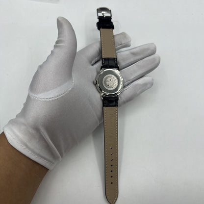 Beijing 36mm Double Rhomb manual watch with silver case, silver nail strap, classic elegant design by Beijing.