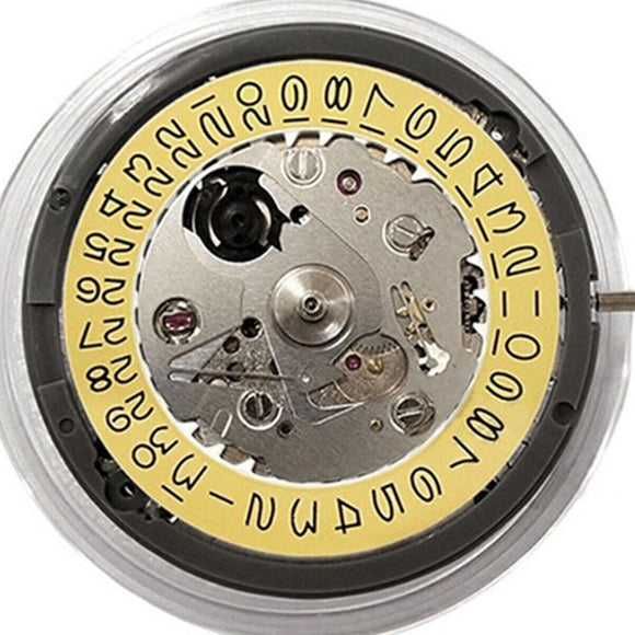 Japan Genuine NH35 Automatic Mechanical Movement High Accuracy Yellow Disk