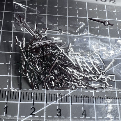 Lot de 100 aiguilles de seconde de 10,5 mm en argent pour mouvement à quartz Miyota 2035