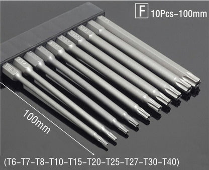 50/75/100/150mm Security Tamper Proof Magnetic Screwdriver Set Drill Bit Screw