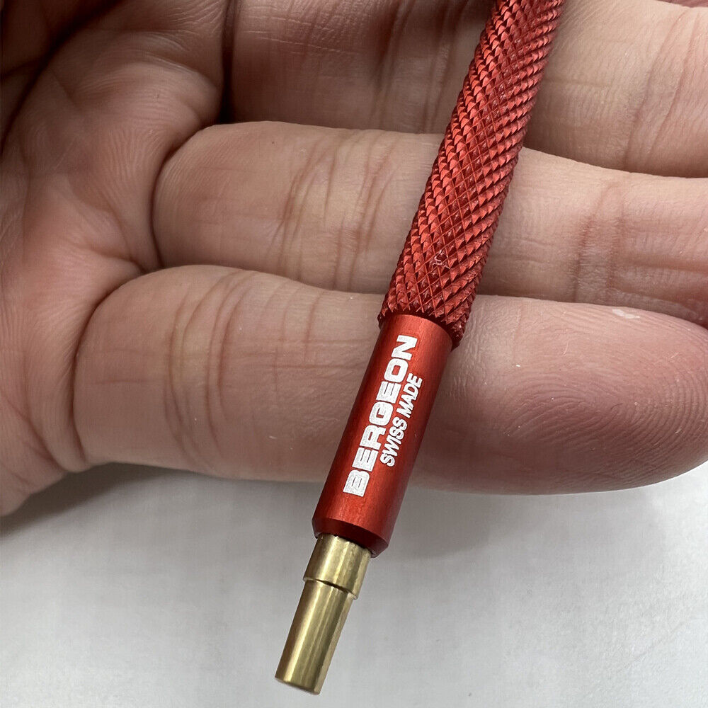 Bergeon 7404-3 ergonomic watch hand fitting tool for accurate watch accessory installation.