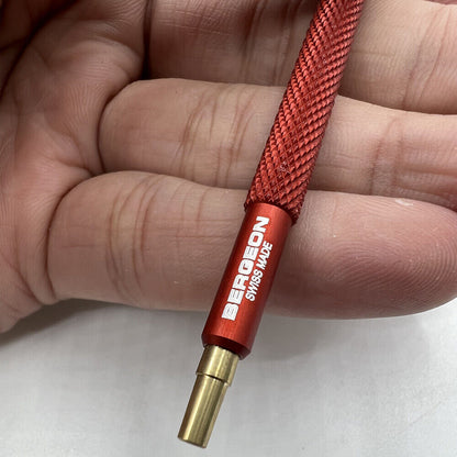 Bergeon 7404-3 ergonomic watch hand fitting tool for accurate watch accessory installation.