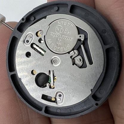Uhrmacher ISA 2334 Quarzwerk mit schwarzem Zifferblatt, Ersatz für ISA 2334/1035 