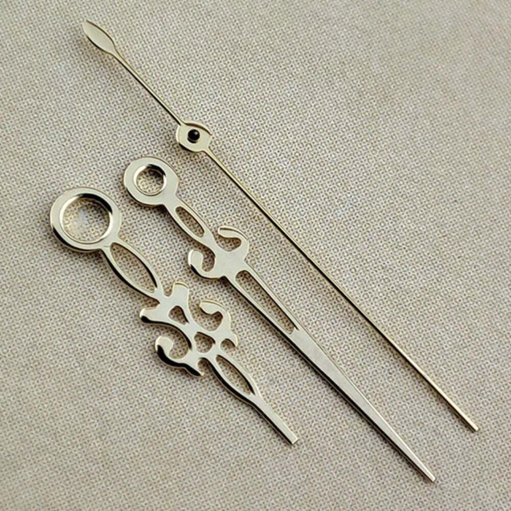 Set of 2 hollow snowflake watch hands, fits NH35/36, NH38, NH72, NH70 movements, sleek design.