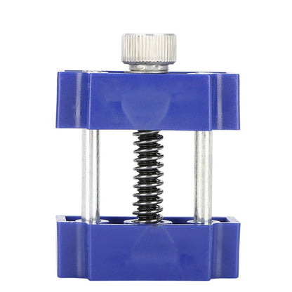 Adjustable watch back case opener tool with fixing holder for precise cover removal.
