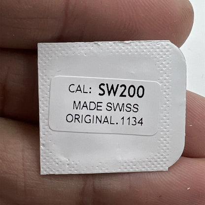 Silver automatic wheel bridge splint for SW200 movement, durable replacement by Generic Fit.