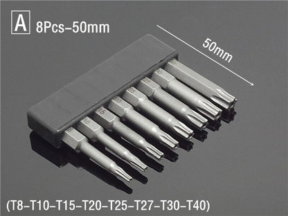 50/75/100/150mm Security Tamper Proof Magnetic Screwdriver Set Drill Bit Screw