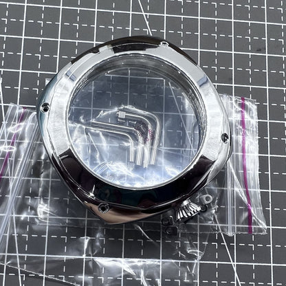 Uhrgeh�use 45mm aus kratzfestem Saphirglas und 16L Stahl, kompatibel mit ETA 6497/6498 Uhrwerken.
