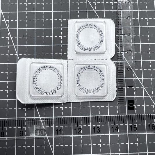 2 WEISSE DATUMSSCHEIBEN DATUMSWHEEL DATUM BEI 3 UHR FÜR ETA 256.111 UHRWERK