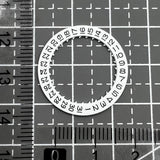 White Date Disk Wheel Date Wheel Date At 3 for Movement Miyota 8215 8200
