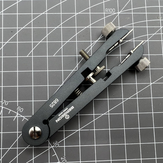 Bergeon 6825-PF spring bar pliers for precise watch bracelet removal, Swiss Made craftsmanship.