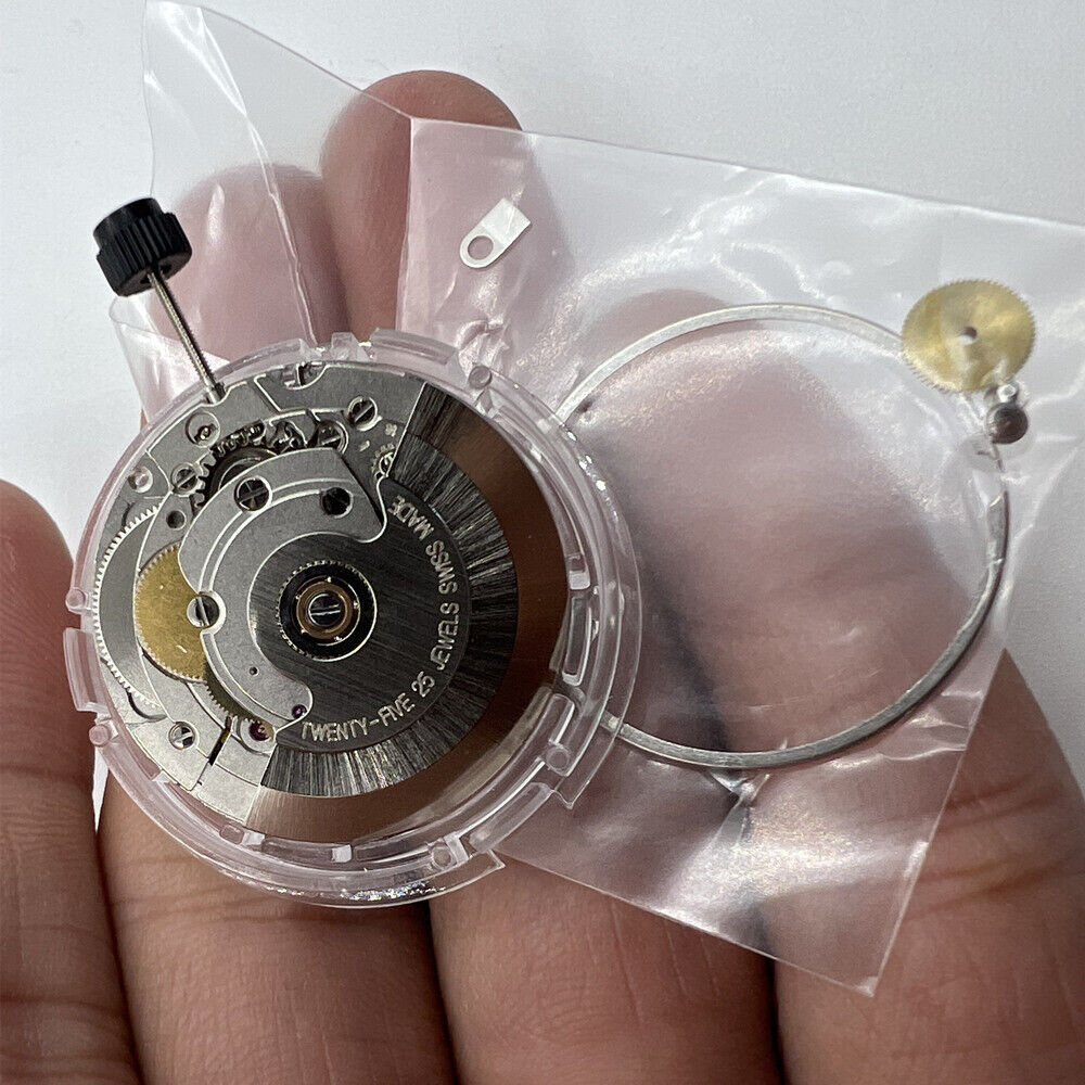 ETA 2824-2 mechanical watch movement by V8 Swiss, precise craftsmanship for watchmaker repairs.