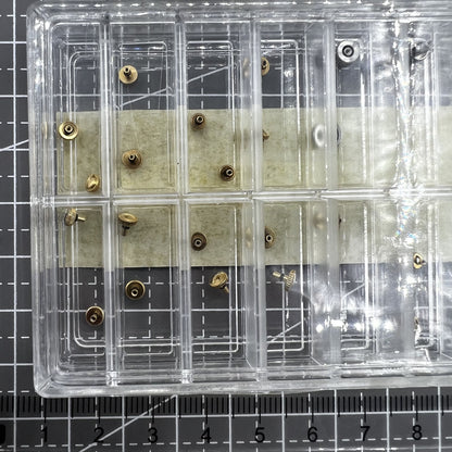 24 Teiliges Sortiment Armbanduhrenkronen Aus Edelstahl Gold Für Orient Uhren