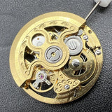 Hangzhou 2189 Automatic Mechanical Movement 3 Hands Hollow Golden